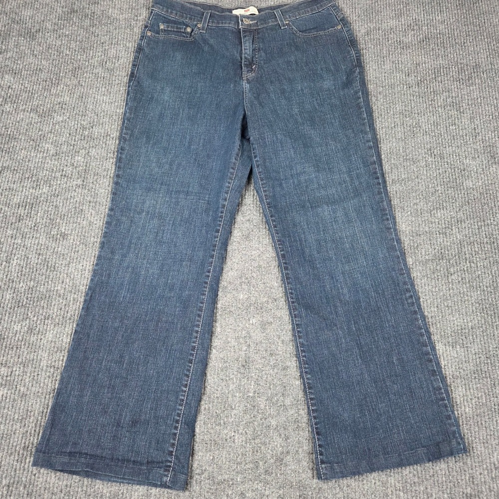 Levis 512 Perfectly Slimming Bootcut Jeans Dark Wash Blue Denim 16M 26605